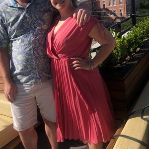 Gal Meets Glam Pink Gingham Midi Dress